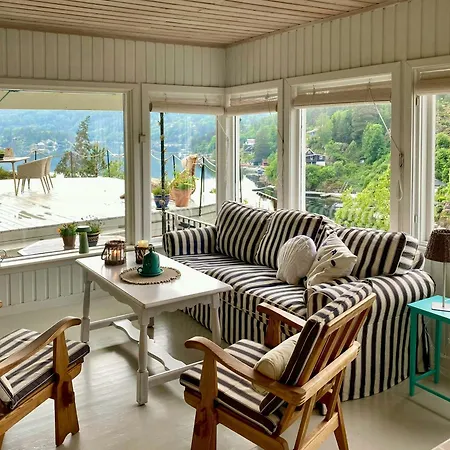 Waterside With Boat Slips On The Oslofjord * Nordre Frogn